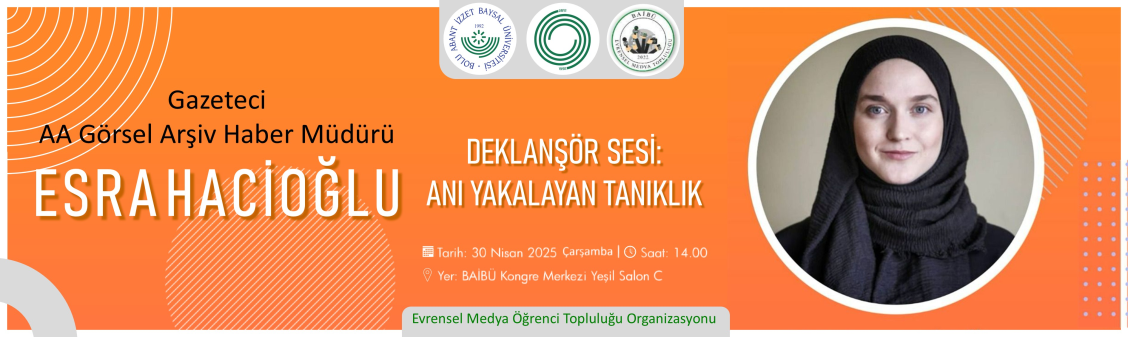 AA GÖRSEL ARŞİV HABER MÜDÜRÜ ESRA HACİOĞLU DEKLANŞÖR SESİYLE ANI ÖLÜMSÜZLEŞTİREN BİR TANIKLIK KONULU SÖYLEŞİ İLE SİZLERLE