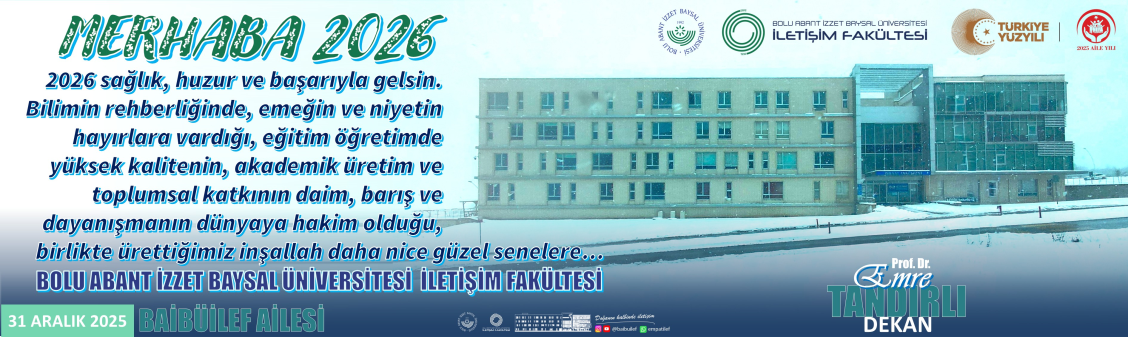 DEKAN HOCAMIZDAN YENİ YIL MESAJI